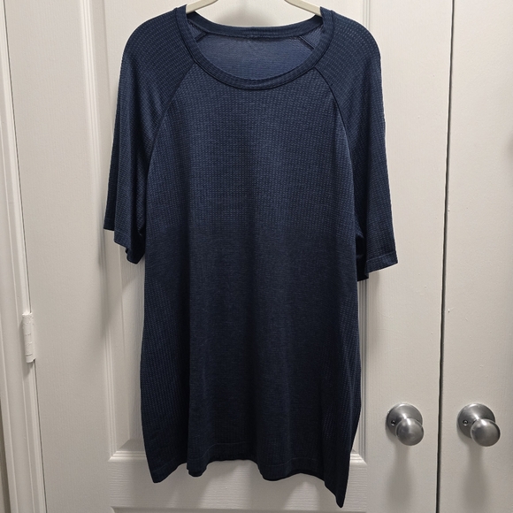 Lululemon Metal Vent Tech Short Sleeve navy XL GUC - Picture 1 of 3